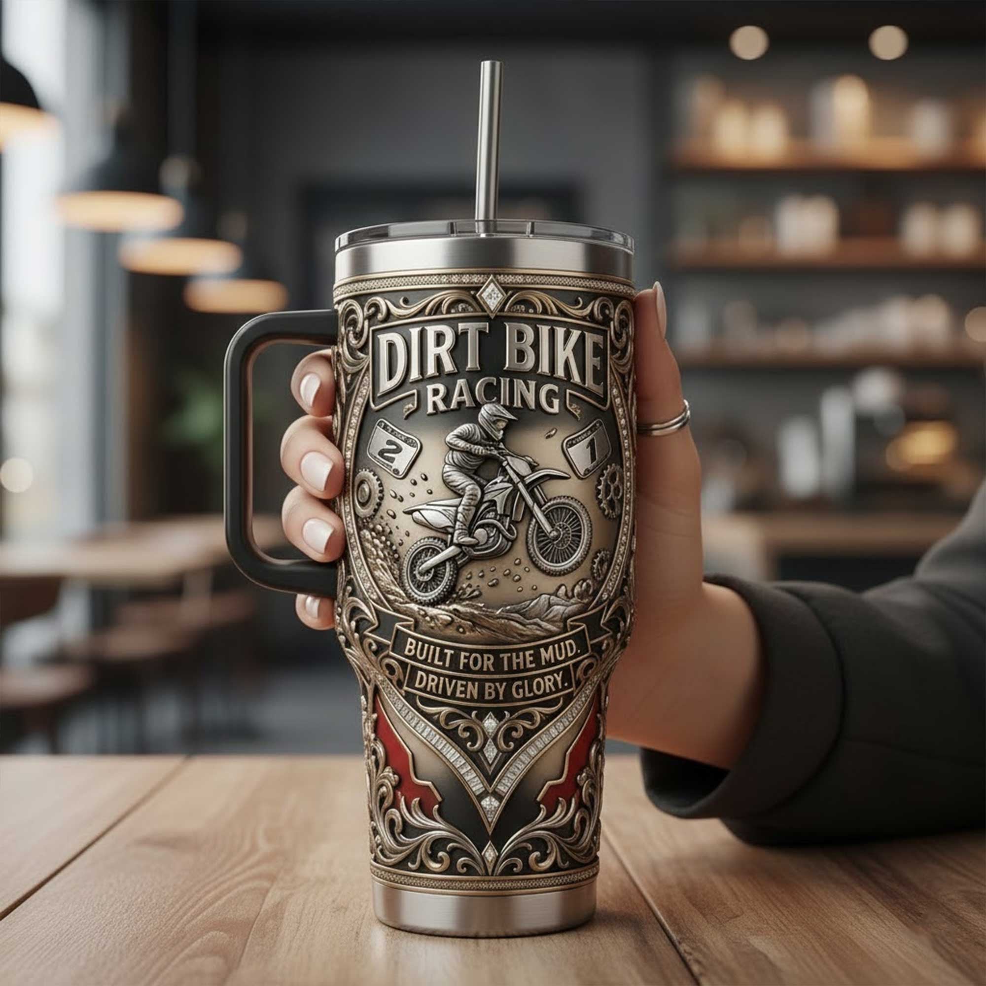DBRC 40oz Tumbler With Handle PDL