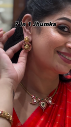 7 in 1 Gold Jhumkas From Gems Craft Jewel