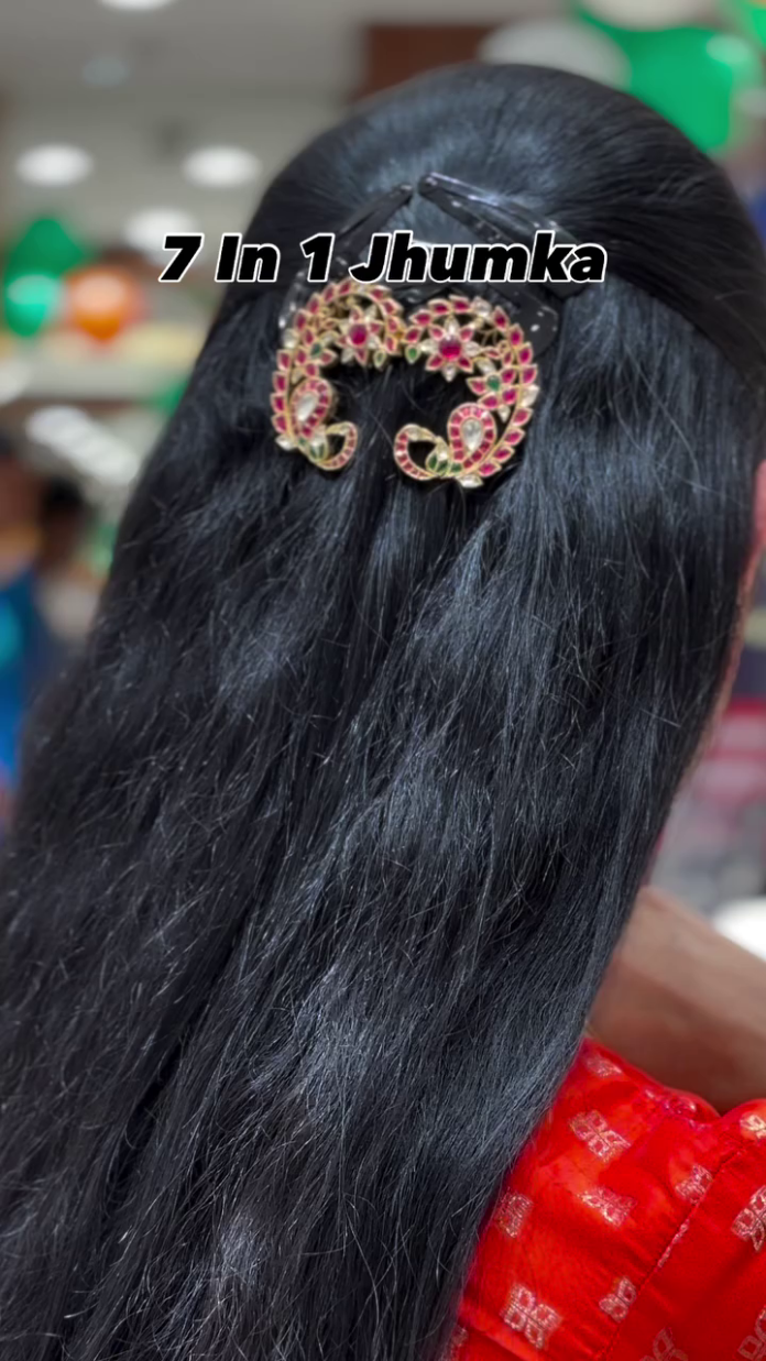 7 in 1 Gold Jhumkas From Gems Craft Jewel