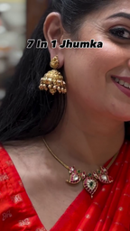 7 in 1 Gold Jhumkas From Gems Craft Jewel
