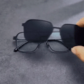 3-in-1 Magnetic Clip-On Sunglasses + Eyeglasses for Men & Women 🕶️✨ (Night Vision Driving, UV Protection)