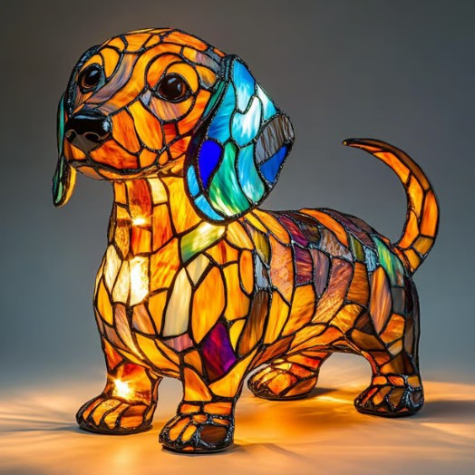 Ledsen™ DogLamp : Moderne Artistique Colorée Ambiante Chien Lampe